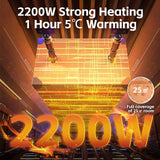 Darrahopens Appliances > Heaters > Electric Heaters 2200W Graphene Floor Electric Heater – Fast Heating, Energy-Efficient, Portable Indoor Heater