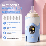 Darrahopens Appliances > Heaters > Electric Heaters Blue Automatic Stirring Coffee Mug 400ml USB Rechargeable Magnetic Mixing Tumbler with Smart Temperature Display Splash Resistant Lid Portable Coffee Cup for Home Office Travel Gym