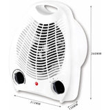 Darrahopens Appliances > Heaters > Electric Heaters Electric Fan Heater, Electric Stove, 1000W / 2000W, Hot Air Thermo Convector 2 Powers Intuitive Button, Silent, Portable