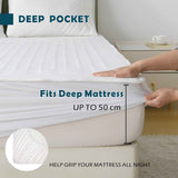 Darrahopens Appliances > Heaters > Electric Heaters Electric Heated Mattress Pad Blanket with Dual Control & 9-Hour Auto Off & 9 Heat Settings, Preheat Functions, Overheat Protection, Machine Washable Fully Fitted Electric Sheet(King)