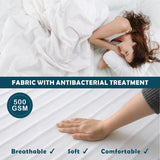 Darrahopens Appliances > Heaters > Electric Heaters Electric Heated Mattress Pad Blanket with Dual Control & 9-Hour Auto Off & 9 Heat Settings, Preheat Functions, Overheat Protection, Machine Washable Fully Fitted Electric Sheet(King)