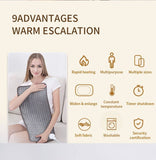 Darrahopens Appliances > Heaters > Electric Heaters Heated Pad Zero-Gravity Pad Temperature Control Timer Winter Warmth Suitable for both humans and pets - Gray - Size 30cm*60cm In Australia - Darrahopens