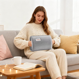 Darrahopens Appliances > Heaters > Electric Heaters Hot Water Bottle with Rechargeable Plush Cover for Cramps Relief, Warm Heating Pad for Abdomen Back Foot, Soft Hand Warmer for Women Kids Home Office School Winter Reusable Heat Therapy Bag(grey)