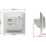 Darrahopens Appliances > Heaters > Electric Heaters Manual Electric Underfloor Heating ROom Thermostat With Sensor Ac 220V 16A, Mechanical Underfloor Heating Thermostat