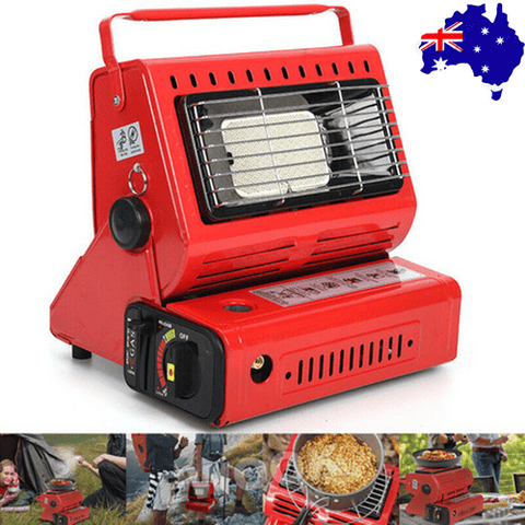 Darrahopens Appliances > Heaters > Patio Heaters Portable Camping Gas Heater Outdoor Heating Stove Gas Baking Hunting Warmer AU RED