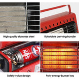 Darrahopens Appliances > Heaters > Patio Heaters Portable Camping Gas Heater Outdoor Heating Stove Gas Baking Hunting Warmer AU RED
