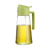 Darrahopens Appliances > Kitchen Appliances > Air Fryers 2 in 1 Glass Oil Sprayer & Dispenser, Premium Olive Oil Dispenser Bottle for Kitchen, Food-grade Oil Spray Bottle for Cooking, Air Fryer, Frying, BBQ (Green-470ml)
