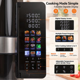 Darrahopens Appliances > Kitchen Appliances > Air Fryers Devanti 12L Air Fryer Dual Basket Stacked 10 Inch Pizza Maker 2800W Touch Black In Australia - Darrahopens