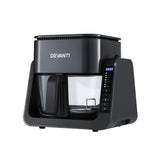 Darrahopens Appliances > Kitchen Appliances > Air Fryers Devanti 2-IN-1 Air Fryer 5.5L Dual Zone Fryers Electric Cooker with Top BBQ Grill & Bot