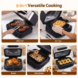 Darrahopens Appliances > Kitchen Appliances > Air Fryers Devanti 5-in-1 Electric BBQ Grill Air Fryer, 2200W 8L Smart Thermometer In Australia - Darrahopens