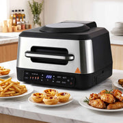 Darrahopens Appliances > Kitchen Appliances > Air Fryers Devanti 5-in-1 Electric BBQ Grill Air Fryer, 2200W 8L Smart Thermometer In Australia - Darrahopens