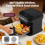 Darrahopens Appliances > Kitchen Appliances > Air Fryers Devanti Air Fryer 5.5L Touch Control Electric Cooker 1200W Black