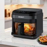 Darrahopens Appliances > Kitchen Appliances > Air Fryers Devanti Air Fryer 5.5L Touch Control Electric Cooker 1200W Black