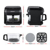 Darrahopens Appliances > Kitchen Appliances > Air Fryers Devanti Air Fryer 5.5L Touch Control Electric Cooker 1200W Black