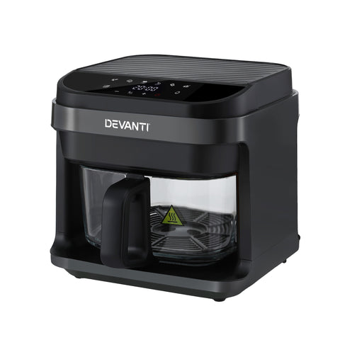 Darrahopens Appliances > Kitchen Appliances > Air Fryers Devanti Air Fryer 5.5L Touch Control Electric Cooker 1200W Black