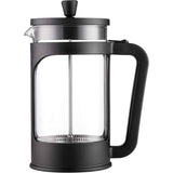 Darrahopens Appliances > Kitchen Appliances > Coffee Machines & Accessories 1 Liter/34 Oz French Press Coffee/Tea Maker Heat Resistant Borosilicate Glass, Stainless Steel Filter & Black Lid.