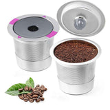 Darrahopens Appliances > Kitchen Appliances > Coffee Machines & Accessories 2 PCS Stainless Steel Coffee Filter Pods Compatible With Keurig 1.0 2.0 Reusable K Cups