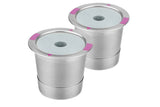Darrahopens Appliances > Kitchen Appliances > Coffee Machines & Accessories 2 PCS Stainless Steel Coffee Filter Pods Compatible With Keurig 1.0 2.0 Reusable K Cups