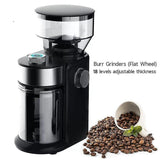 Darrahopens Appliances > Kitchen Appliances > Coffee Machines & Accessories 220V Flat Wheel Electric Burr Coffee Grinder Machine - High Efficiency Mill