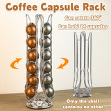 Darrahopens Appliances > Kitchen Appliances > Coffee Machines & Accessories 24 Coffee Capsule Holder Rack Storage Stand Pod Display Organizer Shelf Kitchen