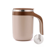Darrahopens Appliances > Kitchen Appliances > Coffee Machines & Accessories 380ML Coffee-Brown Magnetic Self-Stirring Coffee Mug - USB Charging, Leak-Proof Stainless Steel Electric Mixer Cup for Coffee & Milk