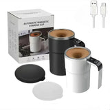 Darrahopens Appliances > Kitchen Appliances > Coffee Machines & Accessories 380ML Self-Stirring Electric Coffee Mug Black and White Cup