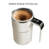 Darrahopens Appliances > Kitchen Appliances > Coffee Machines & Accessories 380ML Self-Stirring Electric Coffee Mug Black and White Cup