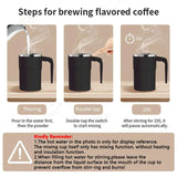 Darrahopens Appliances > Kitchen Appliances > Coffee Machines & Accessories 380ML Self-Stirring Electric Coffee Mug Black and White Cup