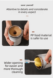 Darrahopens Appliances > Kitchen Appliances > Coffee Machines & Accessories 380ML White Magnetic Self-Stirring Coffee Mug - USB Charging, Leak-Proof Stainless Steel Electric Mixer Cup for Coffee & Milk