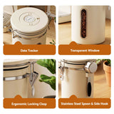 Darrahopens Appliances > Kitchen Appliances > Coffee Machines & Accessories 5-Star Chef 1.8L Stainless Steel Coffee Bean Storage Container Coffee Canister