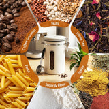 Darrahopens Appliances > Kitchen Appliances > Coffee Machines & Accessories 5-Star Chef 1.8L Stainless Steel Coffee Bean Storage Container Coffee Canister
