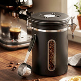Darrahopens Appliances > Kitchen Appliances > Coffee Machines & Accessories 5-Star Chef 1.8L Stainless Steel Coffee Bean Storage Container Coffee Canister