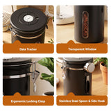 Darrahopens Appliances > Kitchen Appliances > Coffee Machines & Accessories 5-Star Chef 1.8L Stainless Steel Coffee Bean Storage Container Coffee Canister