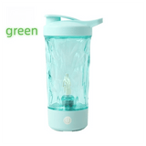 Darrahopens Appliances > Kitchen Appliances > Coffee Machines & Accessories 500ML Green Portable Diamond Electric Shaker - Strong Vortex Stirring, Dual Temperature Endurance & Self-Cleaning for Protein Powder Coffee
