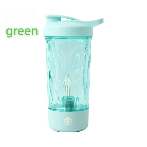 Darrahopens Appliances > Kitchen Appliances > Coffee Machines & Accessories 500ML Green Portable Diamond Electric Shaker - Strong Vortex Stirring, Dual Temperature Endurance & Self-Cleaning for Protein Powder Coffee