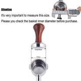 Darrahopens Appliances > Kitchen Appliances > Coffee Machines & Accessories 51mm Coffee Tamper Aluminum Alloy Base Wooden Handle for Espresso Machine