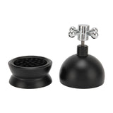 Darrahopens Appliances > Kitchen Appliances > Coffee Machines & Accessories Adjustable Coffee Distributor Food Grade Metal Rotating Handle Fixed Cover 22 Needles Coffee Powder Distributor Black 53mm In Australia - Darrahopens
