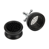 Darrahopens Appliances > Kitchen Appliances > Coffee Machines & Accessories Adjustable Coffee Distributor Food Grade Metal Rotating Handle Fixed Cover 22 Needles Coffee Powder Distributor Black 53mm In Australia - Darrahopens