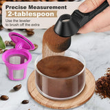 Darrahopens Appliances > Kitchen Appliances > Coffee Machines & Accessories Coffee Measuring Spoon with Powder Transfer Funnel Espresso Ground Coffee Dosing Scoop In Australia - Darrahopens