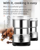 Darrahopens Appliances > Kitchen Appliances > Coffee Machines & Accessories Compact Electric Grinder and Pulverizer - Multi-Functional Ultra-Fine Kitchen Mill for Nut, Grains, Spices, Coffee Beans
