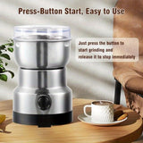 Darrahopens Appliances > Kitchen Appliances > Coffee Machines & Accessories Compact Electric Grinder and Pulverizer - Multi-Functional Ultra-Fine Kitchen Mill for Nut, Grains, Spices, Coffee Beans