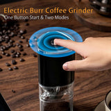 Darrahopens Appliances > Kitchen Appliances > Coffee Machines & Accessories Electric Burr Coffee Grinder - Mini Cordless Coffee Bean Grinder for Home & Travel