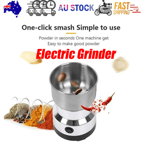 Darrahopens Appliances > Kitchen Appliances > Coffee Machines & Accessories Electric Coffee Grinder Grinding Milling Machine Bean Nut Spice Matte Blender AU