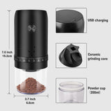 Darrahopens Appliances > Kitchen Appliances > Coffee Machines & Accessories Electric Coffee Grinder - Rechargeable Coffee Mill, Compact Grinder for Office & Travel
