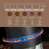 Darrahopens Appliances > Kitchen Appliances > Coffee Machines & Accessories Electric Coffee Grinder - Rechargeable Coffee Mill, Compact Grinder for Office & Travel