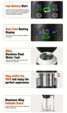 Darrahopens Appliances > Kitchen Appliances > Coffee Machines & Accessories (grey )Upgraded Portable Coffee Maker with Temperature and Power Display, USB-C Charging, Self-Heating & Cold Brew Functions, Compatible with Coffee Capsules/Ground Coffee. Perfect Espresso Machine for Home, Office, Travel, RV, and Camping. Ideal for Offi