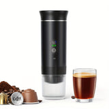 Darrahopens Appliances > Kitchen Appliances > Coffee Machines & Accessories (grey )Upgraded Portable Coffee Maker with Temperature and Power Display, USB-C Charging, Self-Heating & Cold Brew Functions, Compatible with Coffee Capsules/Ground Coffee. Perfect Espresso Machine for Home, Office, Travel, RV, and Camping. Ideal for Offi