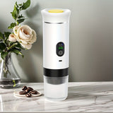 Darrahopens Appliances > Kitchen Appliances > Coffee Machines & Accessories (grey )Upgraded Portable Coffee Maker with Temperature and Power Display, USB-C Charging, Self-Heating & Cold Brew Functions, Compatible with Coffee Capsules/Ground Coffee. Perfect Espresso Machine for Home, Office, Travel, RV, and Camping. Ideal for Offi