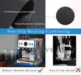 Darrahopens Appliances > Kitchen Appliances > Coffee Machines & Accessories Kitchen Counter Mat for Coffee Maker – Absorbent & Quick-Dry Bar Pad with Non-Slip Backing, Protective Surface for Espresso Machine, Dish Drying Mat (Black,40*60cm)