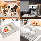Darrahopens Appliances > Kitchen Appliances > Coffee Machines & Accessories Kitchen Counter Mat for Coffee Maker – Absorbent & Quick-Dry Bar Pad with Non-Slip Backing, Protective Surface for Espresso Machine, Dish Drying Mat (Grey,30*50cm)
